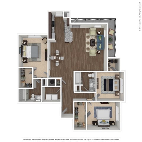 Floor plan for 3 beds, 2 baths, 1469 sqft